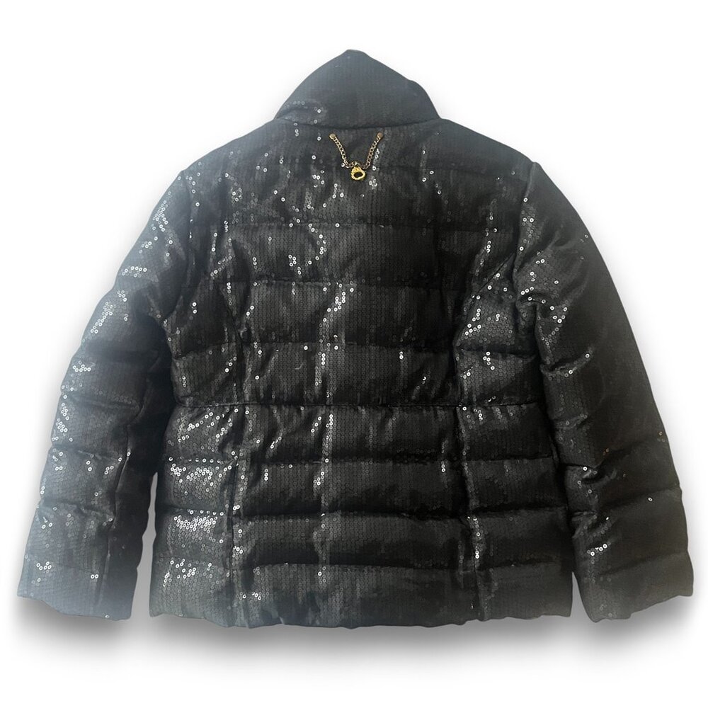 NWOT Rocawear Black Sequin Women’s Puffer Jacket, XL - Picture 4 of 10